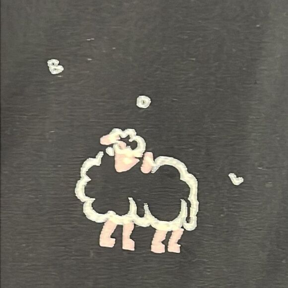 VTG BOBOLOCON SILK PANTSUIT GRAPHIC PRINT SHEEP SUIT SIZE M - Picture 4 of 10